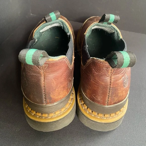 Georgia Giant Romeo Leather Boot Oil Resistant Brown Outdoor Work Farm W6 M4 - Picture 3 of 7